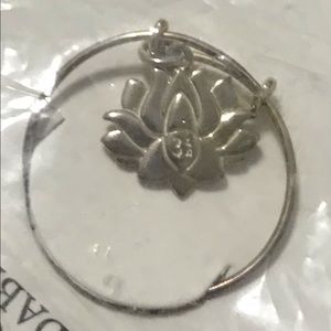New inPackage Sterling Silver Alex & Ani Providence Collection Lotus Flower Ring